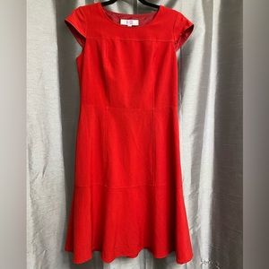 Red Women's Fit-and-Flare Dress